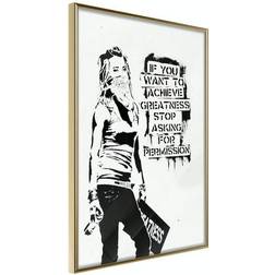 Arkiio Affisch Girl with Graffiti [Poster] 30x45 Poster